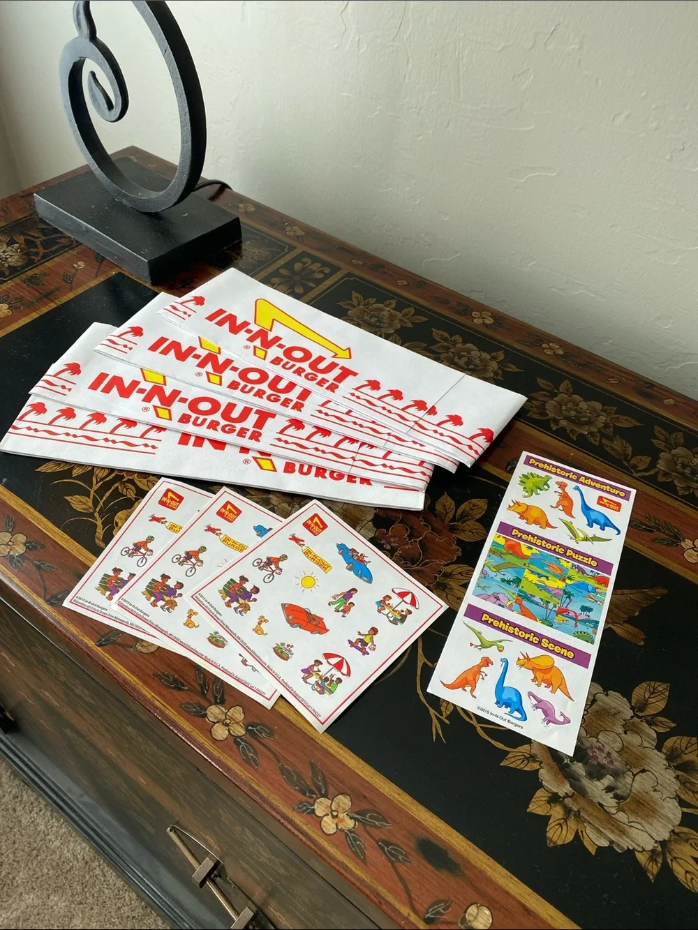 IN-N-OUT kids’ hats from San Francisco. Plus stickers